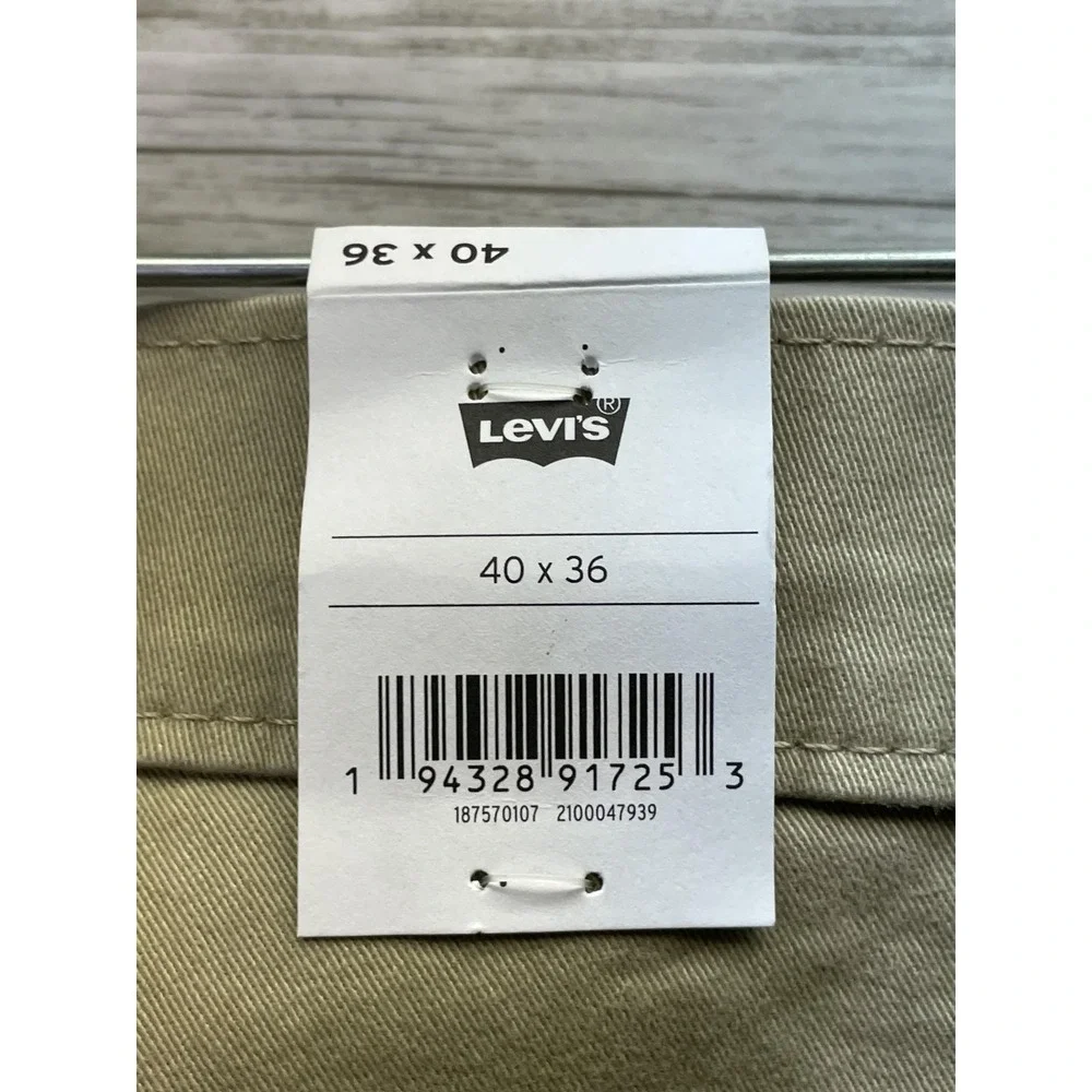 Levi's Pants Mens 40x36 Beige 541 Athletic Taper Chino Stretch Casual Office‎